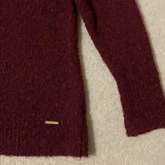 Michael Kors Wine Red Turtleneck Sweater - Picture 2 of 4
